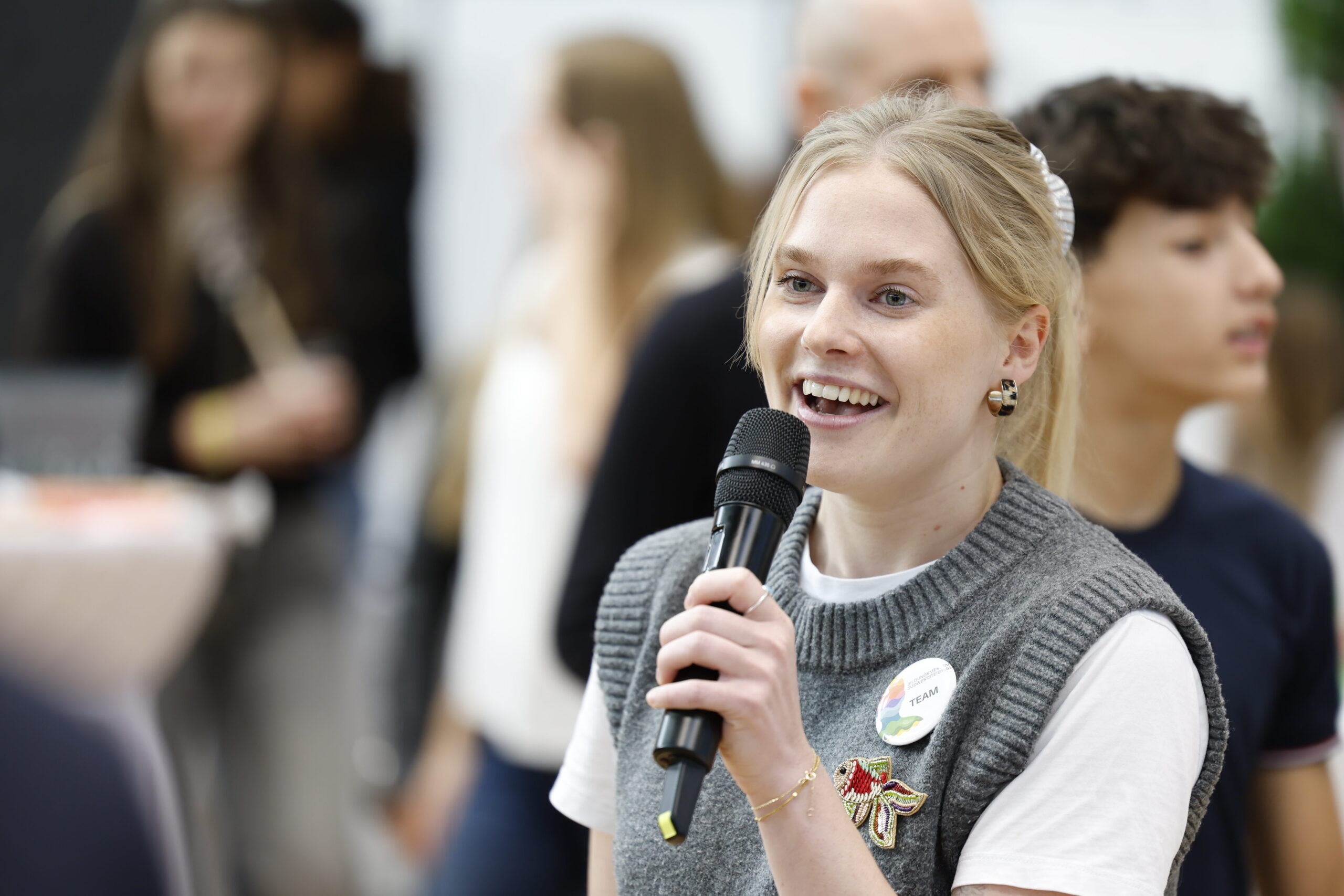 Moderatorin Valentina Ober
